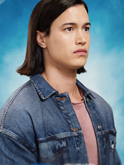 Jordan Li Gen V  Unisex Blue Denim Jacket.