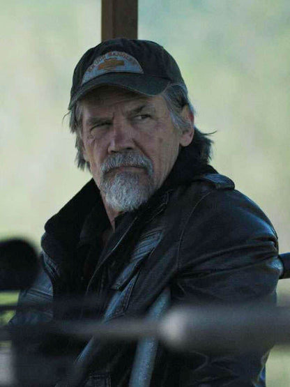 Josh Brolin The Dog Stars 2026 Brown Leather Jacket