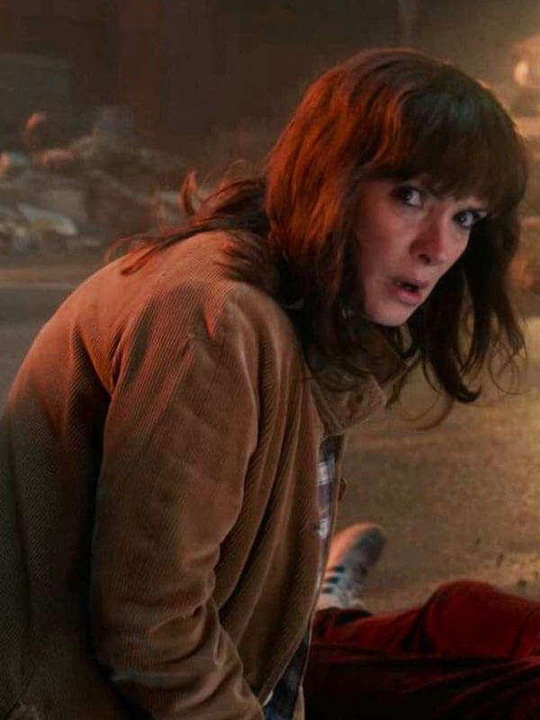 Joyce Byers Stranger Things Season 05 Brown Corduroy Jacket