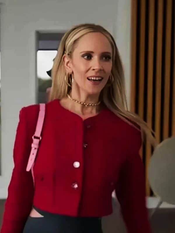 Juno Temple Ted Lasso Season 03 Red Wool Jacket
