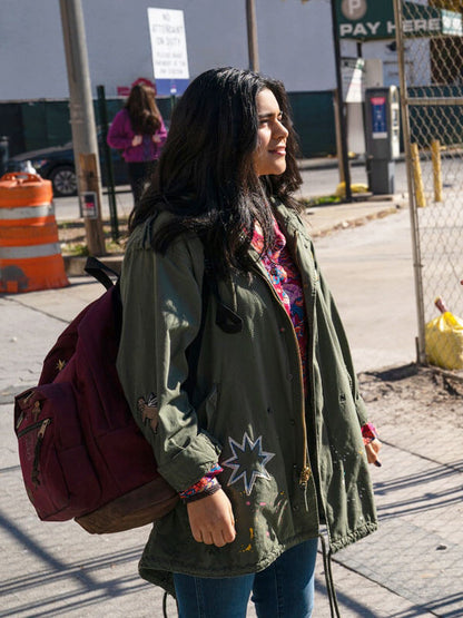 Kamala Khan Ms Marvel Season 01 Green Cotton Coat