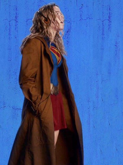 Kara Danvers Supergirl Women Of Tommorrow Brown Trench Coat