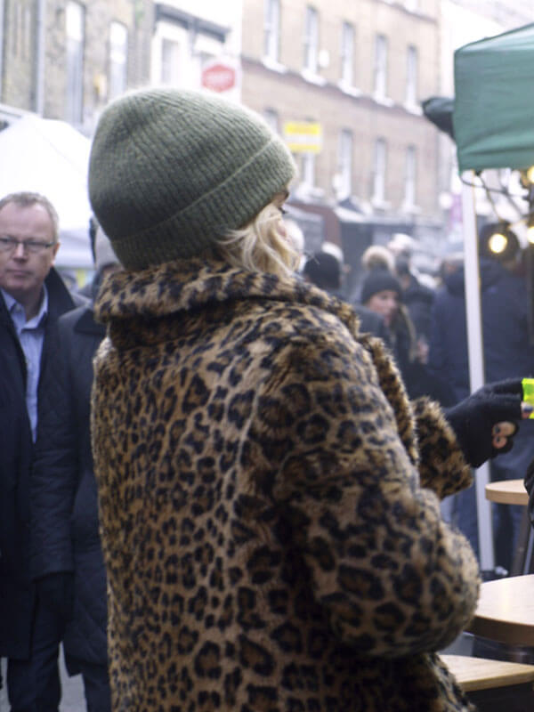 Kate Last Christmas Leopard Fur Jacket