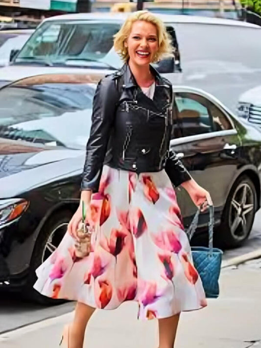 Katherine Heigl Black Leather Jacket