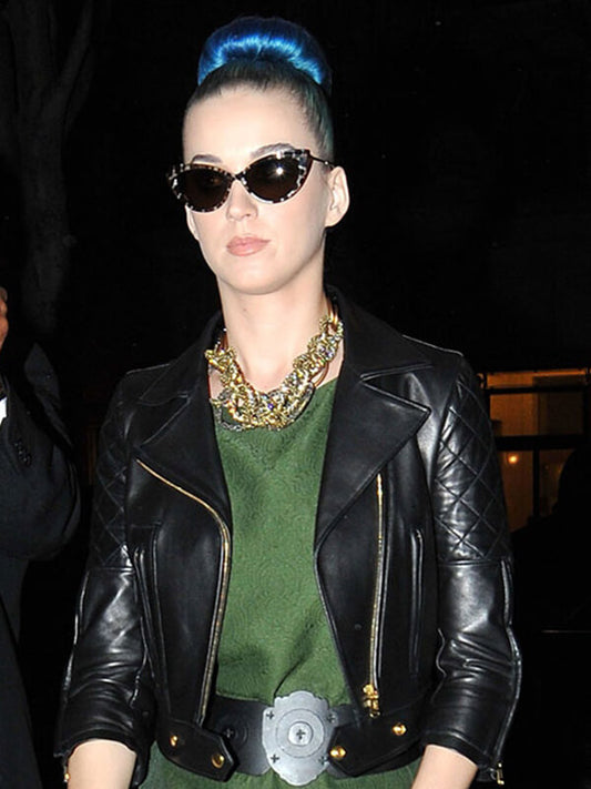 Katy Perry Black Leather Jacket