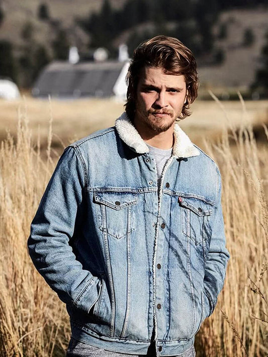 Kayce Yellowstone Season 01 Blue Denim Jacket