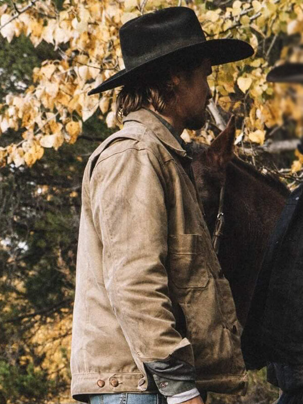 Kayce Yellowstone Season 04 Brown Cotton Jacket