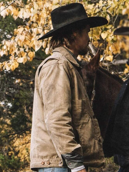 Kayce Yellowstone Season 04 Brown Cotton Jacket