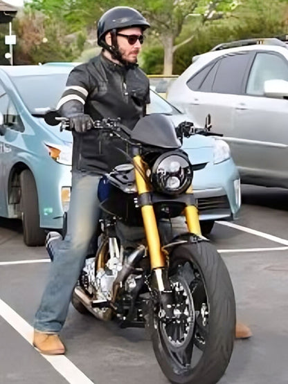 Keanu Reeves Black Leather Jacket