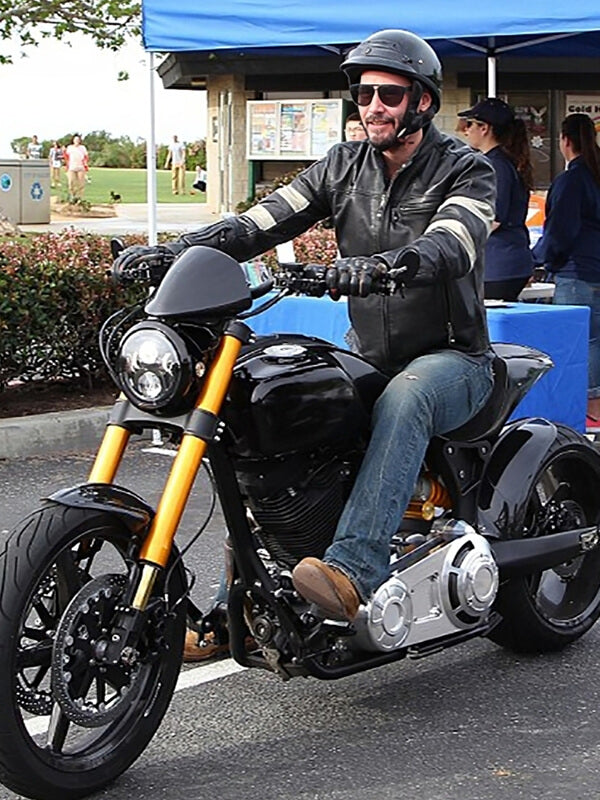 Keanu Reeves Black Leather Jacket