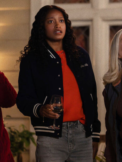 Keke Palmer The Burbs Season 01 Black Varsity Jacket