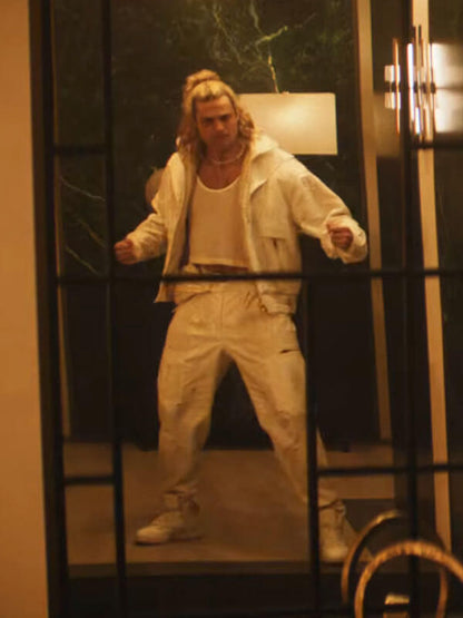 Ken Masters Street Fighter 2026 White Cotton Jacket