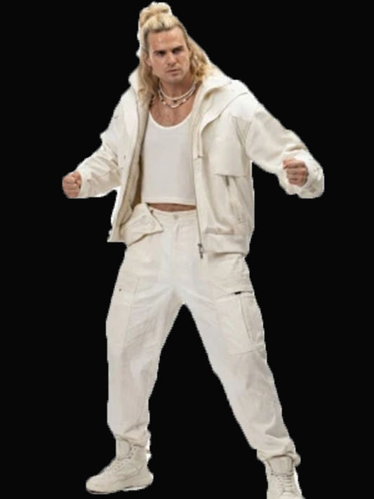 Ken Masters Street Fighter 2026 White Cotton Jacket