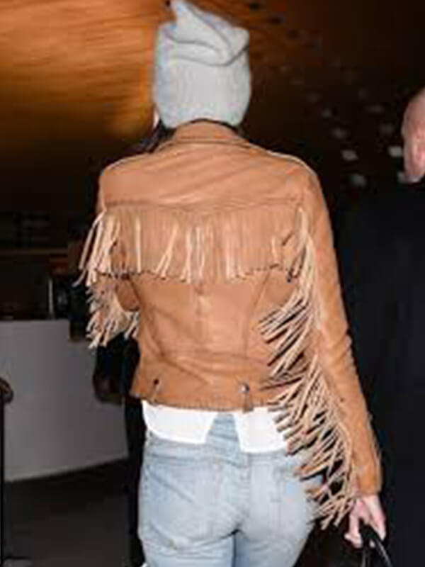 Kendall Jenner Brown Leather Jacket