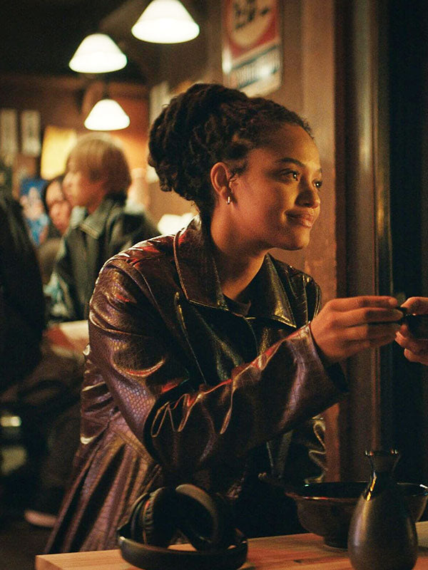 Kiersey Clemons Monarch Legacy Of Monsters Season 02 Maroon Leather Jacket
