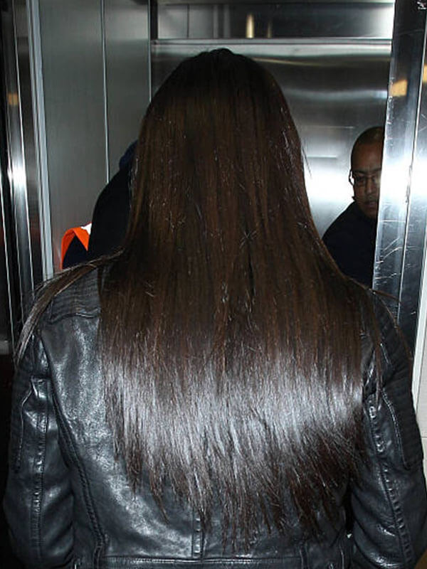 Kim Kardashian Los Angeles Sighting Black Leather Jacket