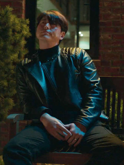 Kim Myung Mil Bloodhounds Season 01 Black Biker Jacket