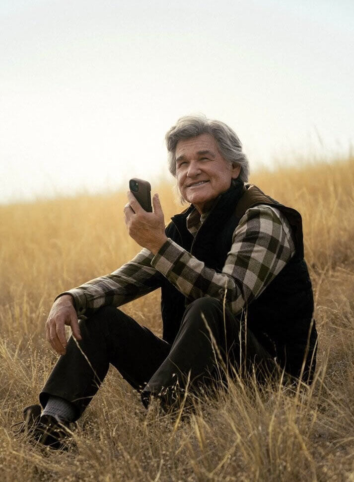 Kurt Russell The Madison Season 01  Black Quilted Vest