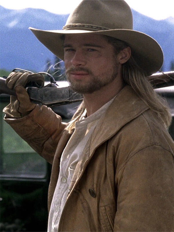 Legends of the Fall 1994 Brad Pitt Brown Leather Jacket