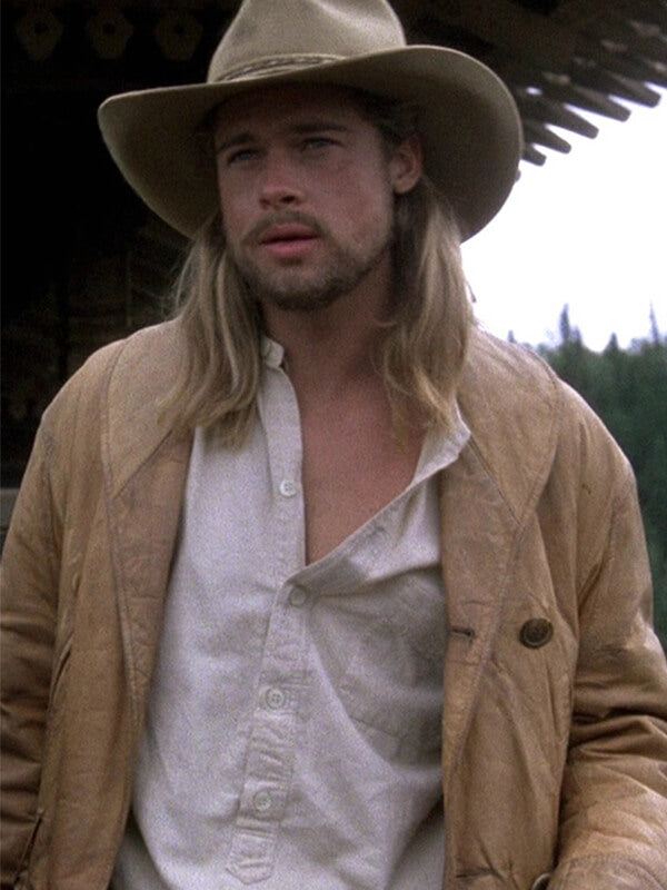 Legends of the Fall 1994 Brad Pitt Brown Leather Jacket