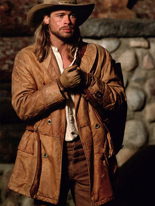 Legends of the Fall 1994 Brad Pitt Brown Leather Jacket