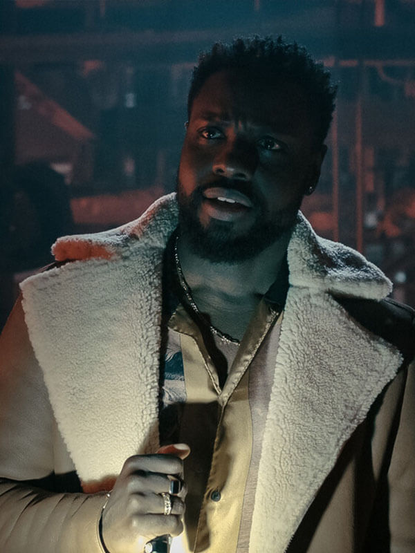Leighton Vance Dark Matter Season 01 Brown Leather Jacket