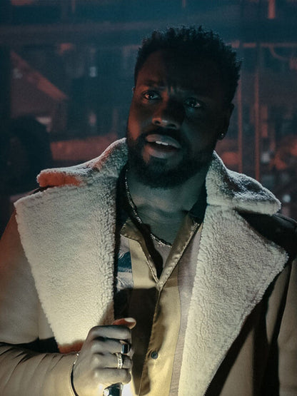Leighton Vance Dark Matter Season 01 Brown Leather Jacket