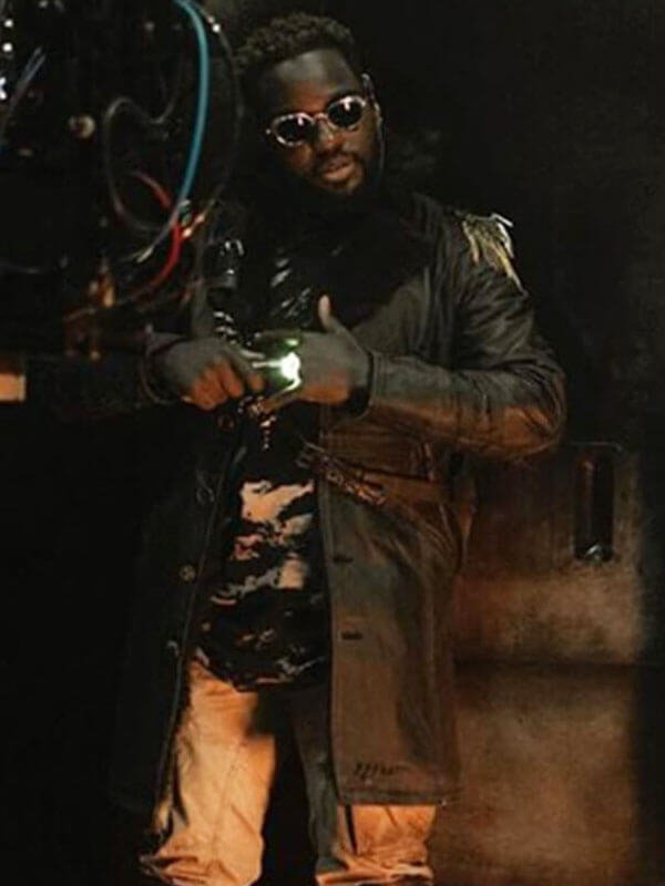 Leighton Vance Dark Matter Season 02 Black Leather Coat