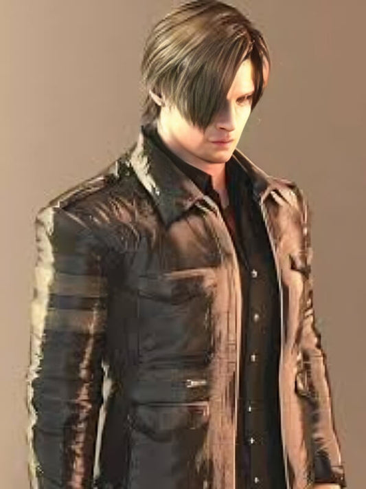 Leon Scott Kennedy Resident Evil 6 Black Leather Jacket 