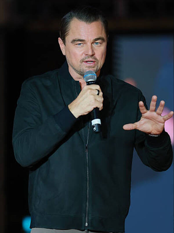 Leonardo Di Caprio One Battle After Another Black Jacket