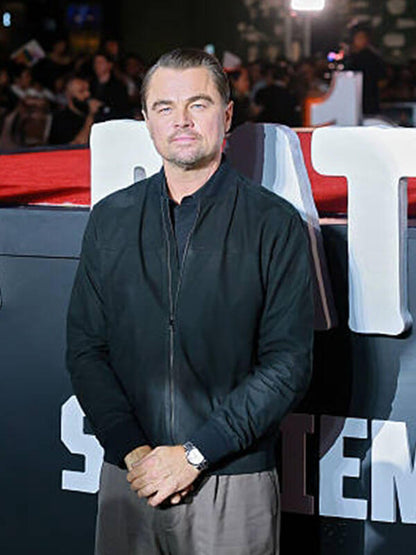 Leonardo Di Caprio One Battle After Another Black Jacket