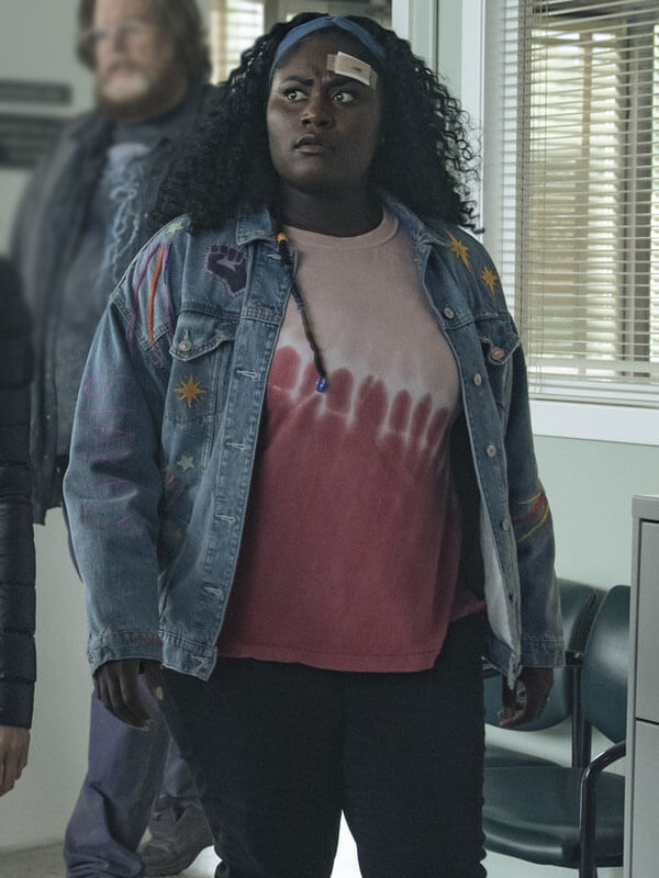 Leota Adebayo Peacemaker Season 01 Blue Denim Jacket