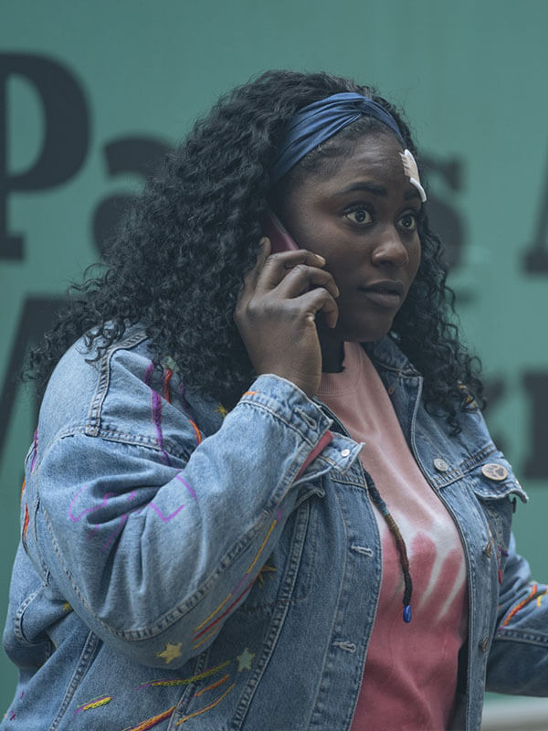 Leota Adebayo Peacemaker Season 01 Blue Denim Jacket