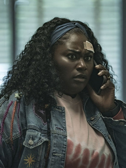 Leota Adebayo Peacemaker Season 01 Blue Denim Jacket