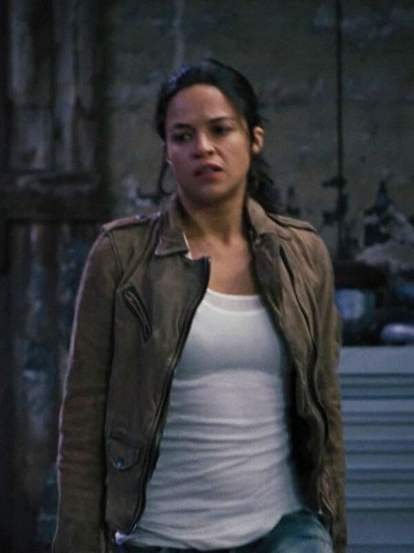 Letty Ortiz Fast & Furious 6 Brown Suede Jacket