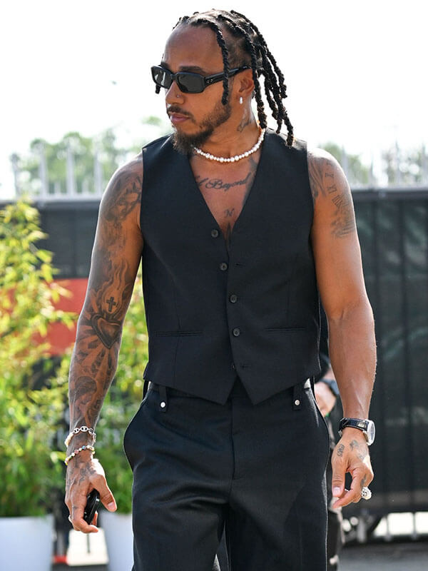 Lewis Hamilton F1 Monza 2014 Black Vest