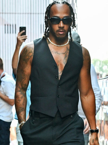 Lewis Hamilton F1 Monza 2014 Black Vest