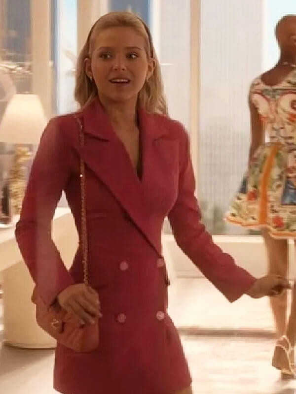 Lexi Minetree Elle Seaoson 01 Pink Double Breasted Blazer