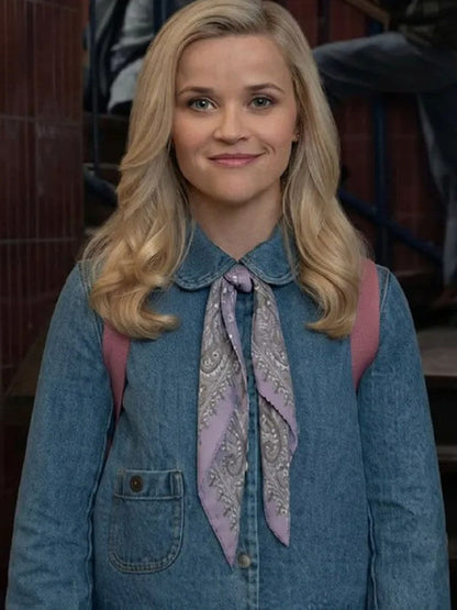 Lexi Minetree Elle Season 01 Cropped Blue Denim Jacket