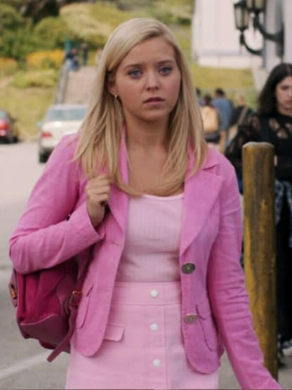 Lexi Minetree Elle Season 01 Pink Cotton Blazer