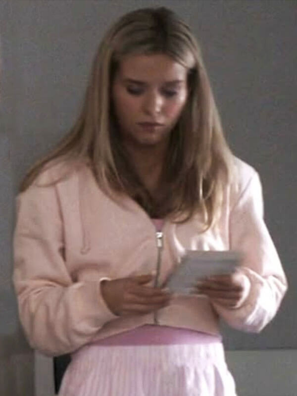 Lexi Minetree Elle Season 01 Pink Cropped Zipup Hoodie