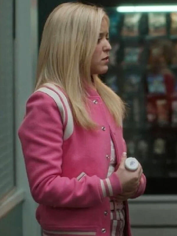 Lexi Minetree Elle Season 01 Pink Varsity Jacket