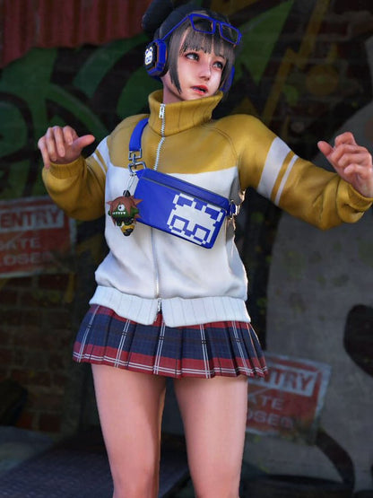 Li-Fen Street Fighter 6  Yellow Leather Jacket