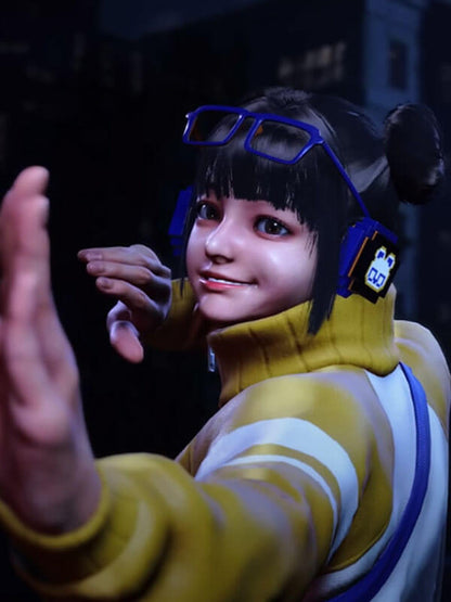 Li-Fen Street Fighter 6  Yellow Leather Jacket