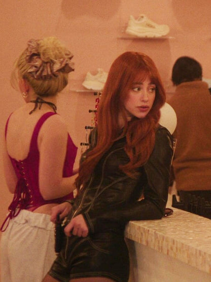Lilli Reinhart Forbidden Fruits 2026 Black Leather Jacket