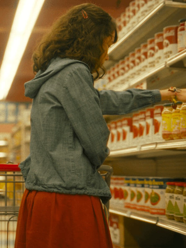 Lilly Bainbridge It Welcome To Derry Grey Bomber Jacket