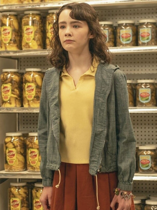 Lilly Bainbridge It Welcome To Derry Grey Bomber Jacket