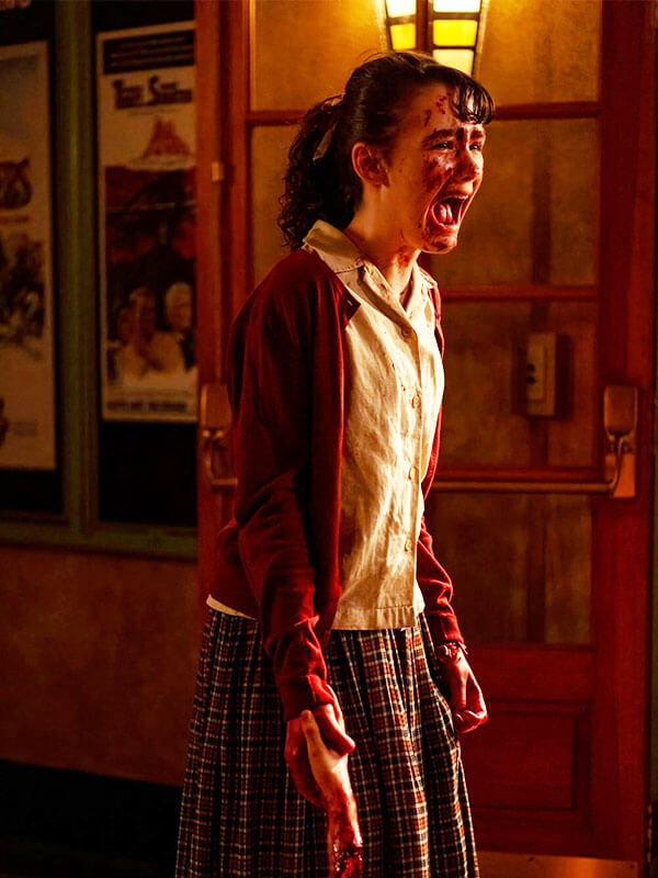 Lilly Bainbridge It Welcome To Derry Red Cardigan Jacket