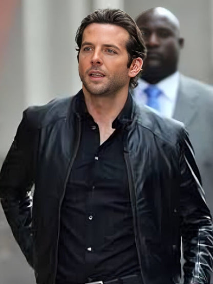  Limitless 2011 Bradley Cooper Black Leather Jacket