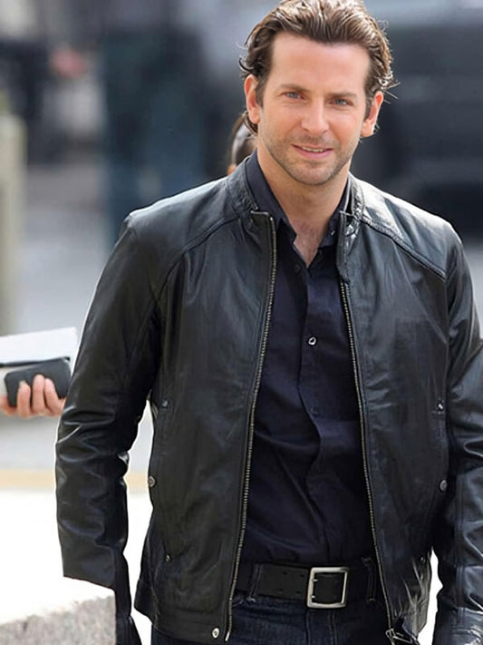  Limitless 2011 Bradley Cooper Black Leather Jacket